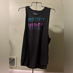 Reebok “positive vibe” workout dry-fit tank top